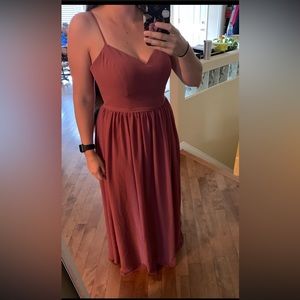 Azazie pink Bridesmaid Dress - size 10